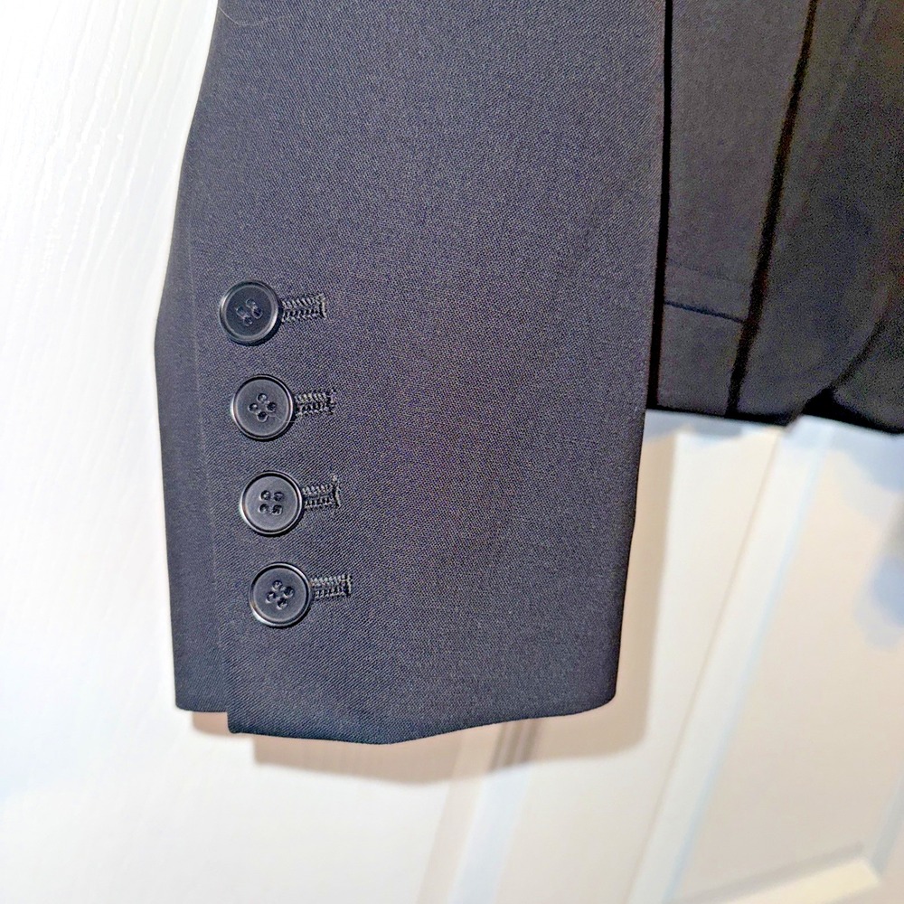Theory Blazer 10 Charcoal Relleo Tailor Structured Workwear Office Minimalist - Picture 7 of 12
